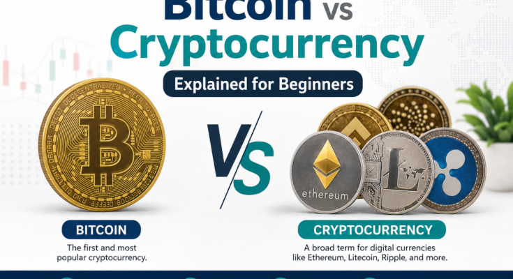 Bitcoin vs Cryptocurrency Explained for Beginners