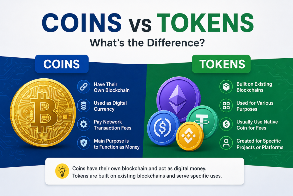 Difference Between Coins and Tokens