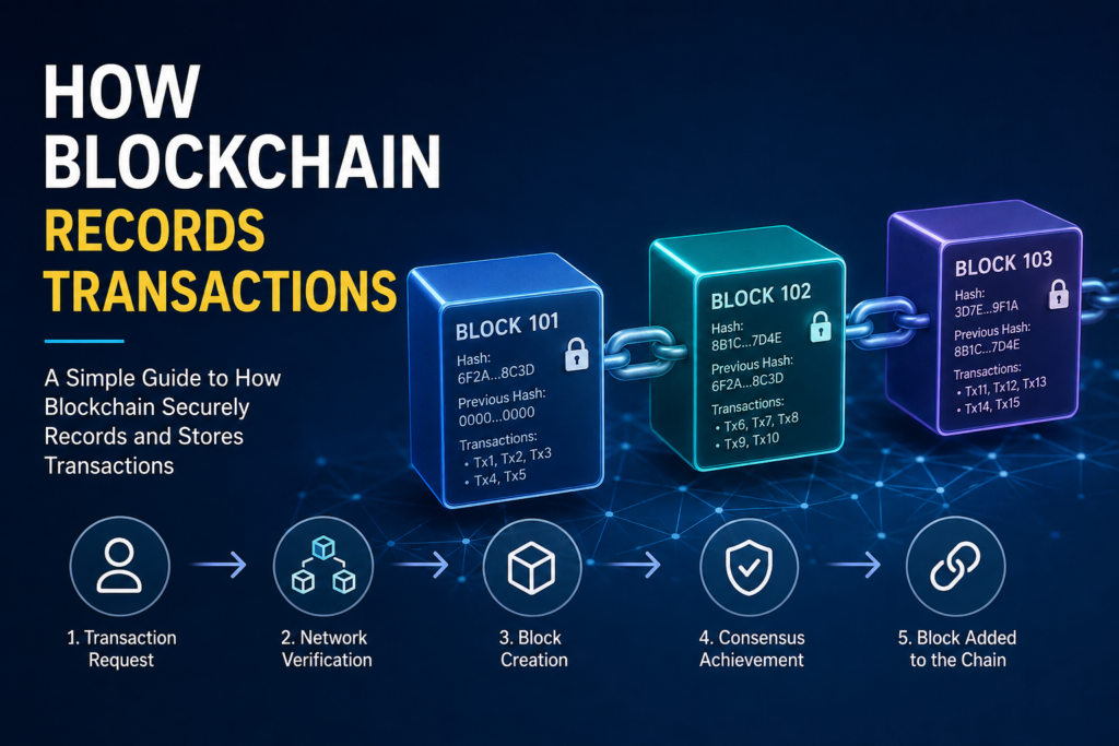 How Blockchain Records Transactions